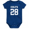 Jonathan Taylor Indianapolis Colts Baby-Mainliner-Body mit Namen und Nummer des Spielers – Royalblau