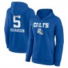 Anthony Richardson Indianapolis Colts Damen-Team-Wordmark-Pullover-Hoodie mit Namen und Nummer – Royalblau