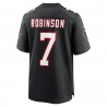 Bijan Robinson Atlanta Falcons Nike Throwback-Spieltrikot – Schwarz