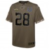 Jonathan Taylor Indianapolis Colts Nike Salute To Service Player Limited-Trikot für Jugendliche – Olivgrün