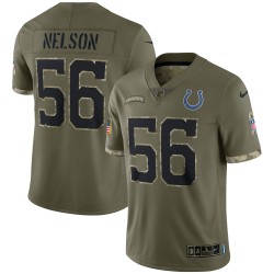 Quenton Nelson Indianapolis Colts Nike Salute To Service Limited Trikot – Olivgrün