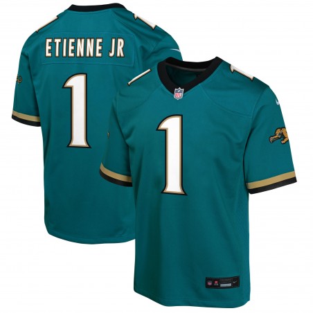 Travis Etienne Jacksonville Jaguars Nike Prowler Throwback-Spieler-Spieltrikot für Jugendliche – Blaugrün