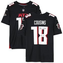 Kirk Cousins ​​Atlanta Falcons signiert Fanatics Authentic Nike Black Limited Jersey mit „Rise Up!“ Inschrift