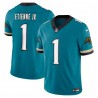 Travis Etienne Jacksonville Jaguars Nike Prowler Throwback Vapor F.U.S.E. Limitierter Jersey – Blaugrün