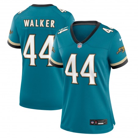 Travon Walker Jacksonville Jaguars Nike Damen Prowler Throwback-Spieltrikot – Blaugrün