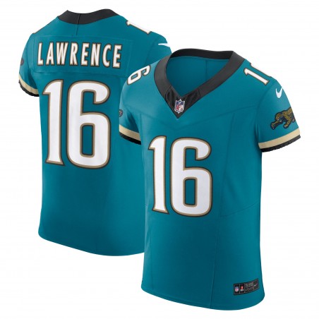 Trevor Lawrence Jacksonville Jaguars Nike Prowler Throwback Vapor F.U.S.E. Elite-Trikot – Blaugrün