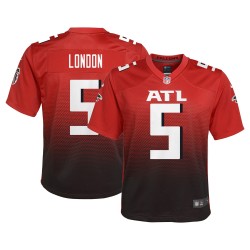 Drake London Atlanta Falcons Nike Jugend-Spieltrikot – Rot