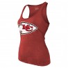 Patrick Mahomes Kansas City Chiefs Majestic Threads Tri-Blend-Tanktop mit Namen und Nummer für Damen – Rot