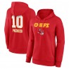 Isiah Pacheco Kansas City Chiefs Frauen-Team-Wordmark-Spielername und -Nummer Pullover-Hoodie – Rot