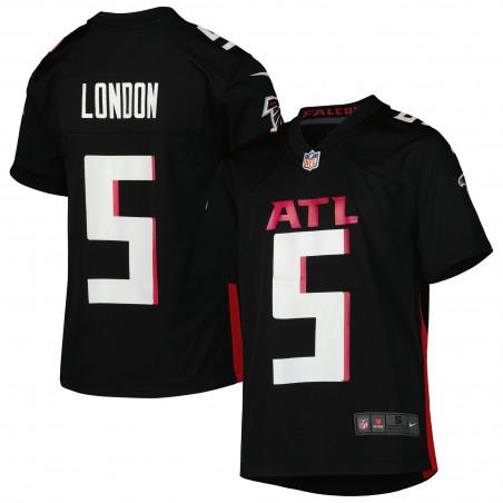 Drake London Atlanta Falcons Nike Jugend-Spieltrikot – Schwarz