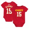 Patrick Mahomes Kansas City Chiefs Kleinkind-Mainliner-Body mit Spielernamen und Nummer – Rot