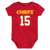 Patrick Mahomes Kansas City Chiefs Kleinkind-Mainliner-Body mit Spielernamen und Nummer – Rot