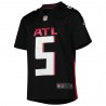 Drake London Atlanta Falcons Nike Jugend-Spieltrikot – Schwarz