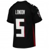 Drake London Atlanta Falcons Nike Jugend-Spieltrikot – Schwarz