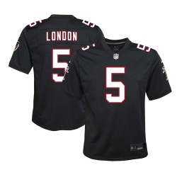 Drake London Atlanta Falcons Nike Jugend-Spieltrikot – Schwarz