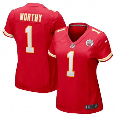 Xavier Worthy Kansas City Chiefs Nike Damen-Spieltrikot – Rot