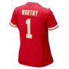 Xavier Worthy Kansas City Chiefs Nike Damen-Spieltrikot – Rot