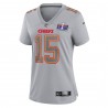 Patrick Mahomes Kansas City Chiefs Nike Super Bowl LVIII Atmosphere Fashion-Spieltrikot für Damen – Grau