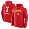 Harrison Butker Kansas City Chiefs Wordmark Spielername und Nummer Pullover Hoodie – Rot