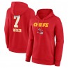 Harrison Butker Kansas City Chiefs Damen-Pullover-Hoodie mit Wortmarke und Spielernamen und -nummer – Rot