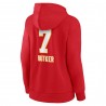 Harrison Butker Kansas City Chiefs Damen-Pullover-Hoodie mit Wortmarke und Spielernamen und -nummer – Rot