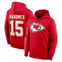 Patrick Mahomes Kansas City Chiefs Nike Spielername und Nummer Performance Pullover-Hoodie – Rot