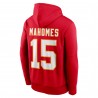 Patrick Mahomes Kansas City Chiefs Nike Spielername und Nummer Performance Pullover-Hoodie – Rot