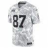 Travis Kelce Kansas City Chiefs Nike 2024 Salute to Service Limited Trikot – Arctic Camo