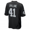 Robert Spillane Las Vegas Raiders Nike Game Player-Trikot – Schwarz