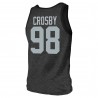 Maxx Crosby Las Vegas Raiders Majestic Threads Tri-Blend-Tanktop mit Spielernamen und -nummer – Schwarz