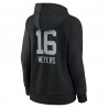 Jakobi Meyers Las Vegas Raiders Damen-Pullover-Hoodie mit Team-Wordmark-Spielername und -Nummer – Schwarz