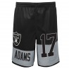 Davante Adams Las Vegas Raiders Jugendspieler-Shorts mit Namen und Nummer – Schwarz