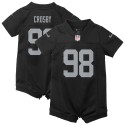 Maxx Crosby Las Vegas Raiders Nike Spielstrampler-Trikot für Neugeborene und Kleinkinder – Schwarz