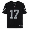 Davante Adams Las Vegas Raiders Fanatics Authentisches, signiertes Nike Limited-Trikot – Schwarz