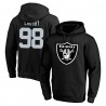 Maxx Crosby Las Vegas Raiders Fanatics Big & Tall Fleece-Pullover-Hoodie mit Namen und Nummer – Schwarz