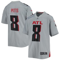 Kyle Pitts Atlanta Falcons Nike Inverted Game-Trikot für Jugendliche – Grau