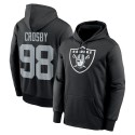 Maxx Crosby Las Vegas Raiders Nike Player Name & Number Performance Pullover-Hoodie – Schwarz