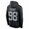 Maxx Crosby Las Vegas Raiders Nike Player Name & Number Performance Pullover-Hoodie – Schwarz