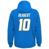 Justin Herbert Los Angeles Chargers Youth Mainliner Spielername und Nummer Pullover Hoodie – Pulverblau