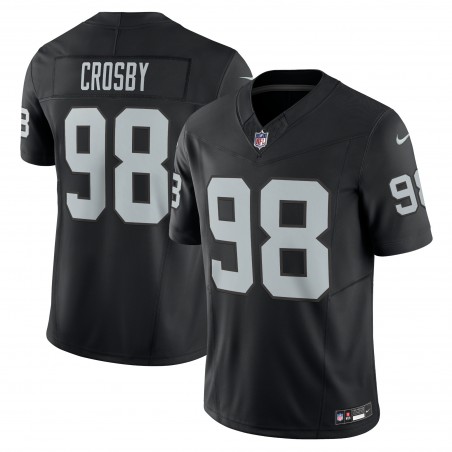 Maxx Crosby Las Vegas Raiders Nike Vapor F.U.S.E. Limitiertes Trikot – Schwarz