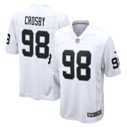 Maxx Crosby Las Vegas Raiders Nike Spieltrikot – Weiß