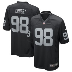 Maxx Crosby Las Vegas Raiders Nike Spieltrikot – Schwarz