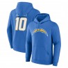 Justin Herbert Los Angeles Chargers Fanatics Player Icon Name & Nummer Pullover Hoodie – Pulverblau