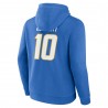 Justin Herbert Los Angeles Chargers Fanatics Player Icon Name & Nummer Pullover Hoodie – Pulverblau