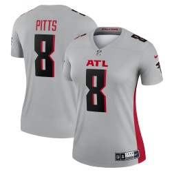 Kyle Pitts Atlanta Falcons Nike Inverted Legend Player Performance-Oberteil für Damen – Grau