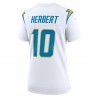 Justin Herbert Los Angeles Chargers Nike Damen-Spieltrikot – Weiß