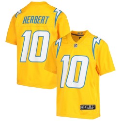 Justin Herbert Los Angeles Chargers Nike Inverted Team-Spieltrikot für Jugendliche – Gold