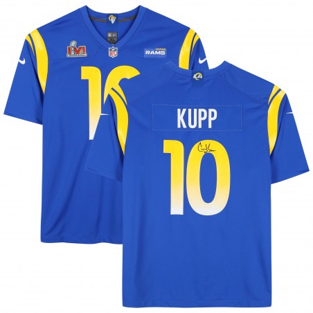 Cooper Kupp Los Angeles Rams Fanatics Authentisches handsigniertes Super Bowl LVI Champions Nike-Spieltrikot