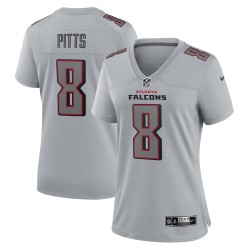 Kyle Pitts Atlanta Falcons Nike Atmosphere Fashion Game-Trikot für Damen – Grau