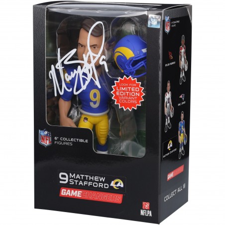 Matthew Stafford Los Angeles Rams signiert Fanatics Authentic GameChangers Series 3 6" Figur